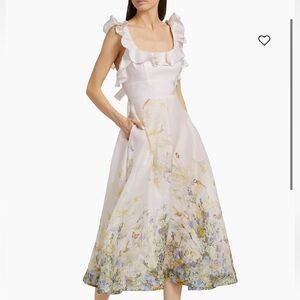 Zimmerman Harmony Frilled Midi Dress